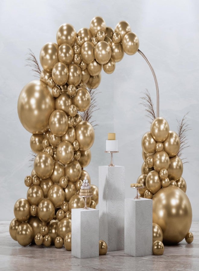 PartyWoo Metallic Gold Balloons 92pcs Different Sizes of 18 12 10 5 Inch Chrome Gold Balloon Arch Kit Garland for Birthday Graduation Baby Shower Wedding Bachelorette Party Decorations Gold-G127 - Image 1